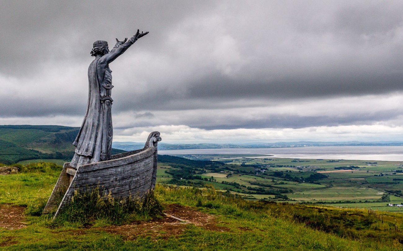 The Manannán Mac Lir sculpture at Gortmore Viewpoint