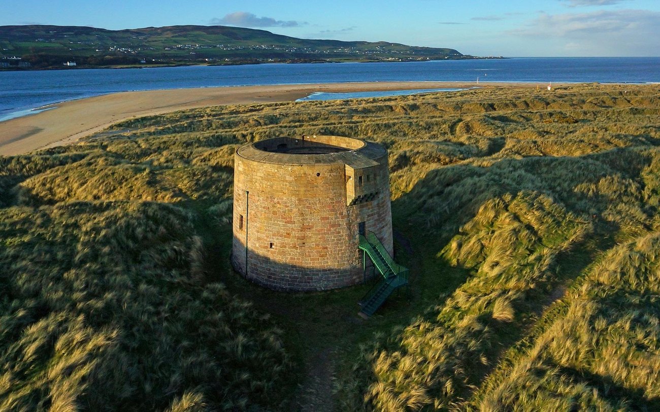 The Martello tower and dunes at Magilligan Point