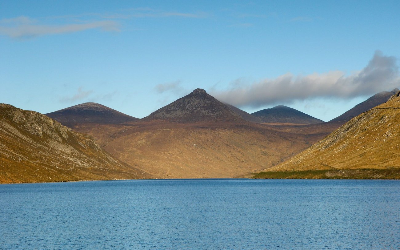 The reservoir and peaks at Silent Valley in the Mournes