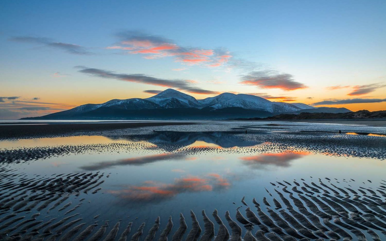 The Mourne Mountains sweeping to the sea