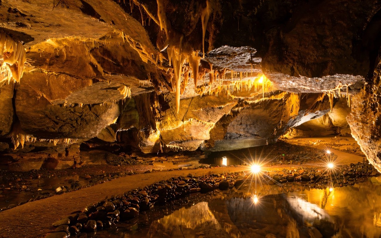 Inside the Marble Arch Caves, Fermanagh