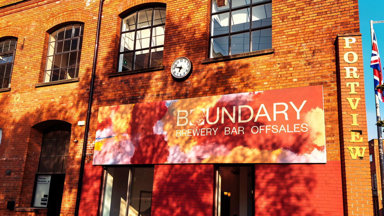 The red-brick Portview building with the Boundary sign above the ground-floor windows