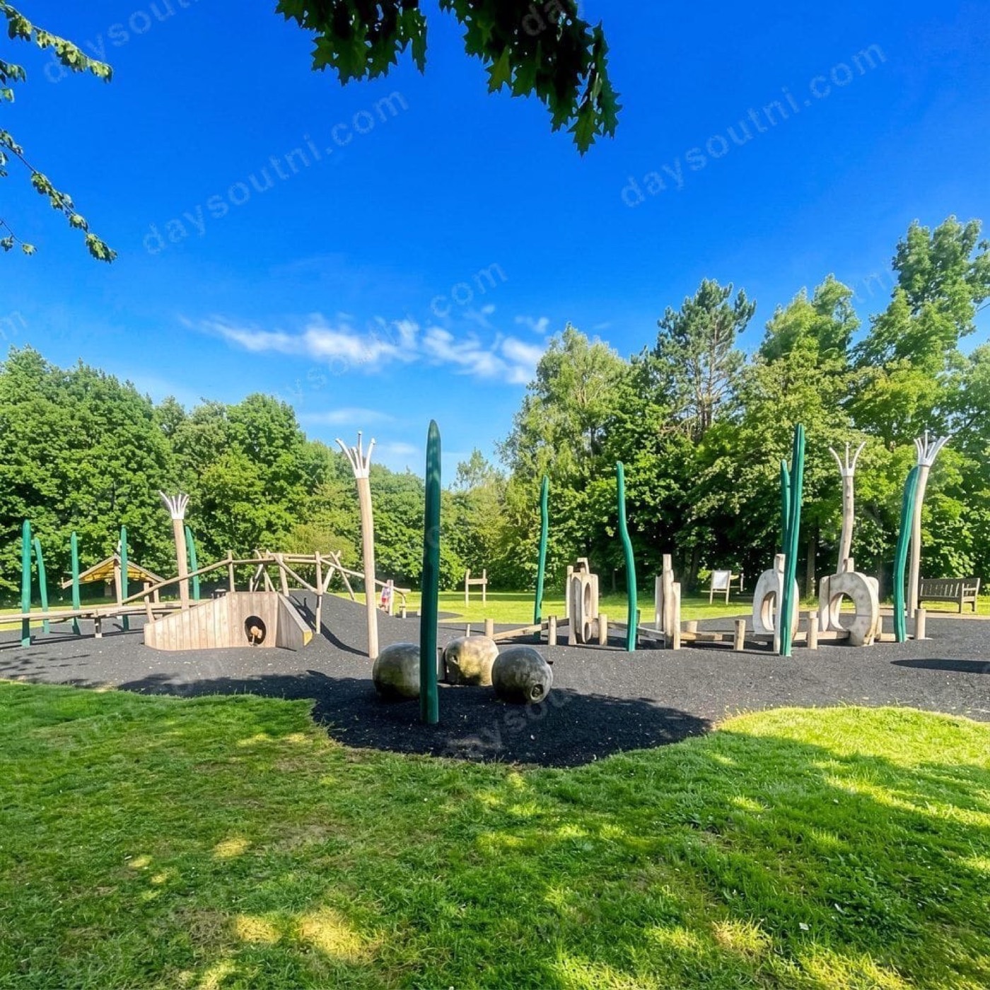 The play area at Peatlands Park