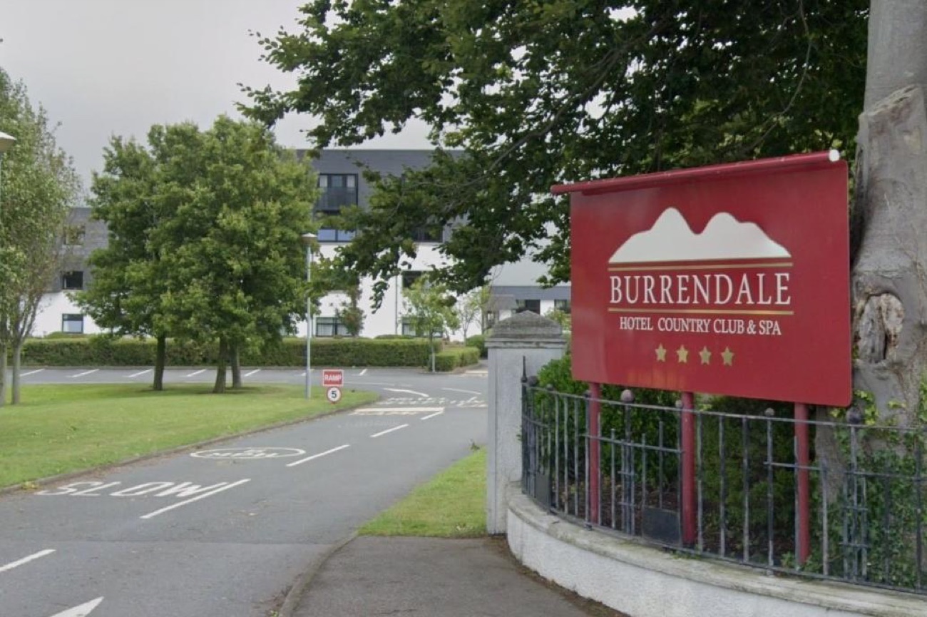 The Burrendale Hotel, Country Club & Spa entrance sign.