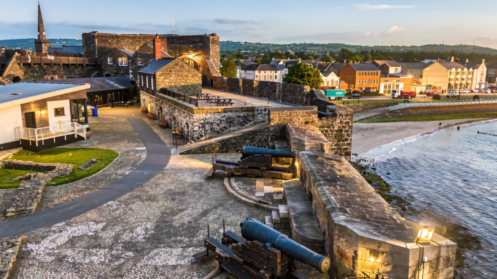 Carrickfergus Castle at dusk