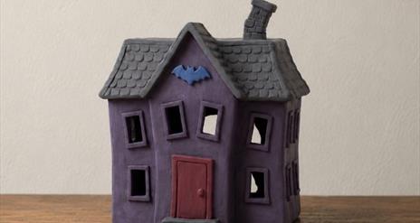 Spooky House Clay Lanterns for 8-12yrs