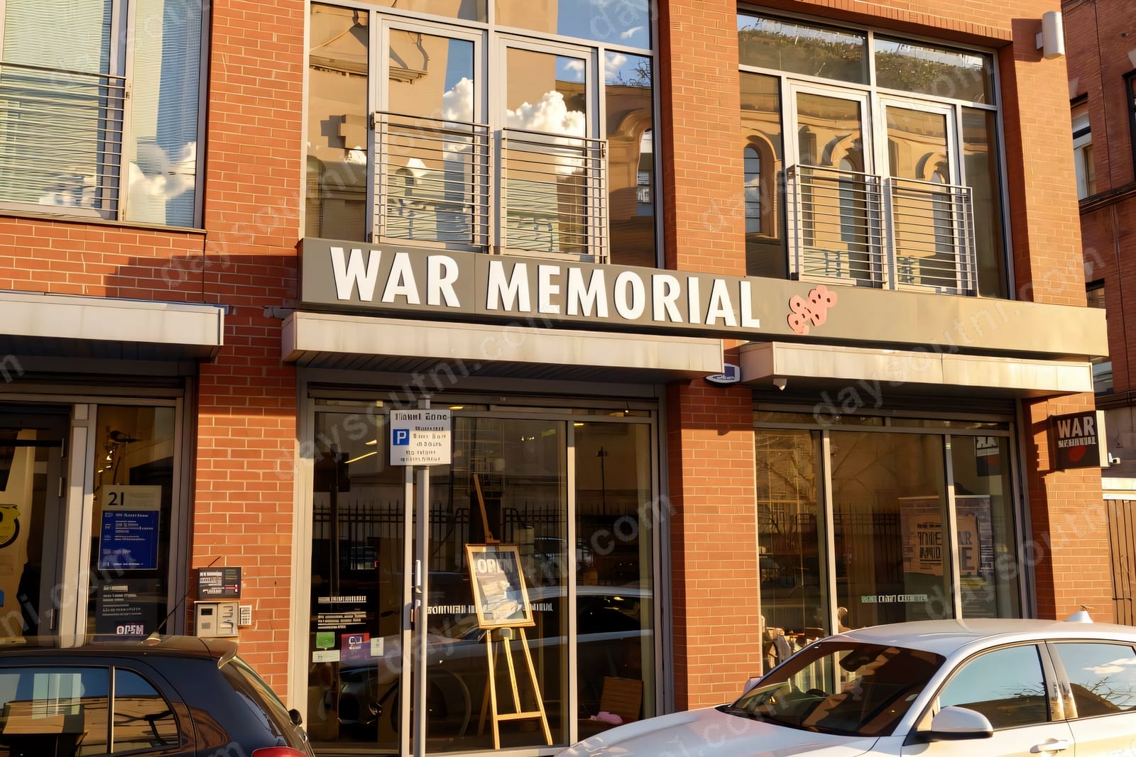 Exhibits at the Northern Ireland War Memorial Museum in Belfast
