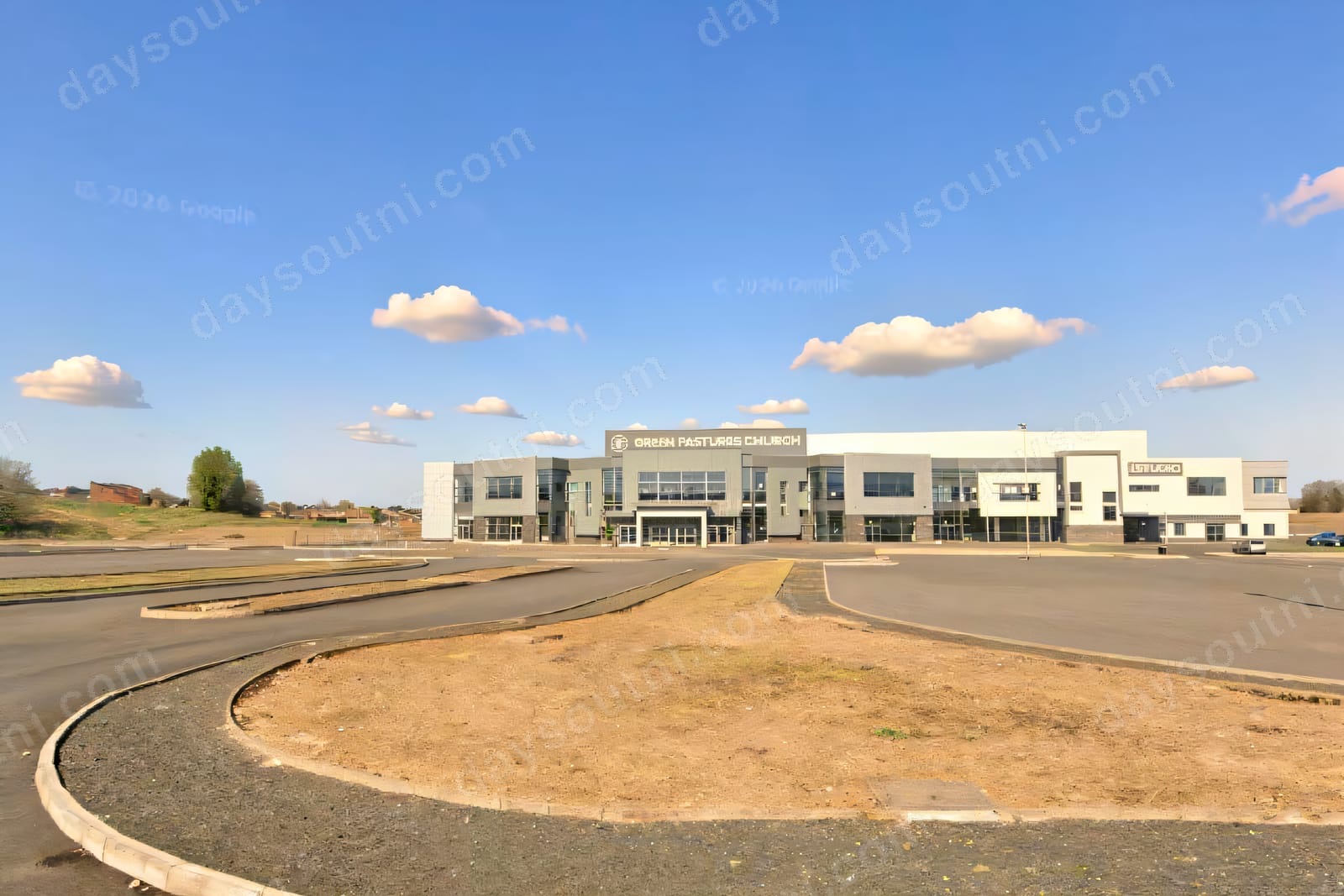 The Green Pastures complex in Ballymena, home to GP Kids Playground, a large modern building