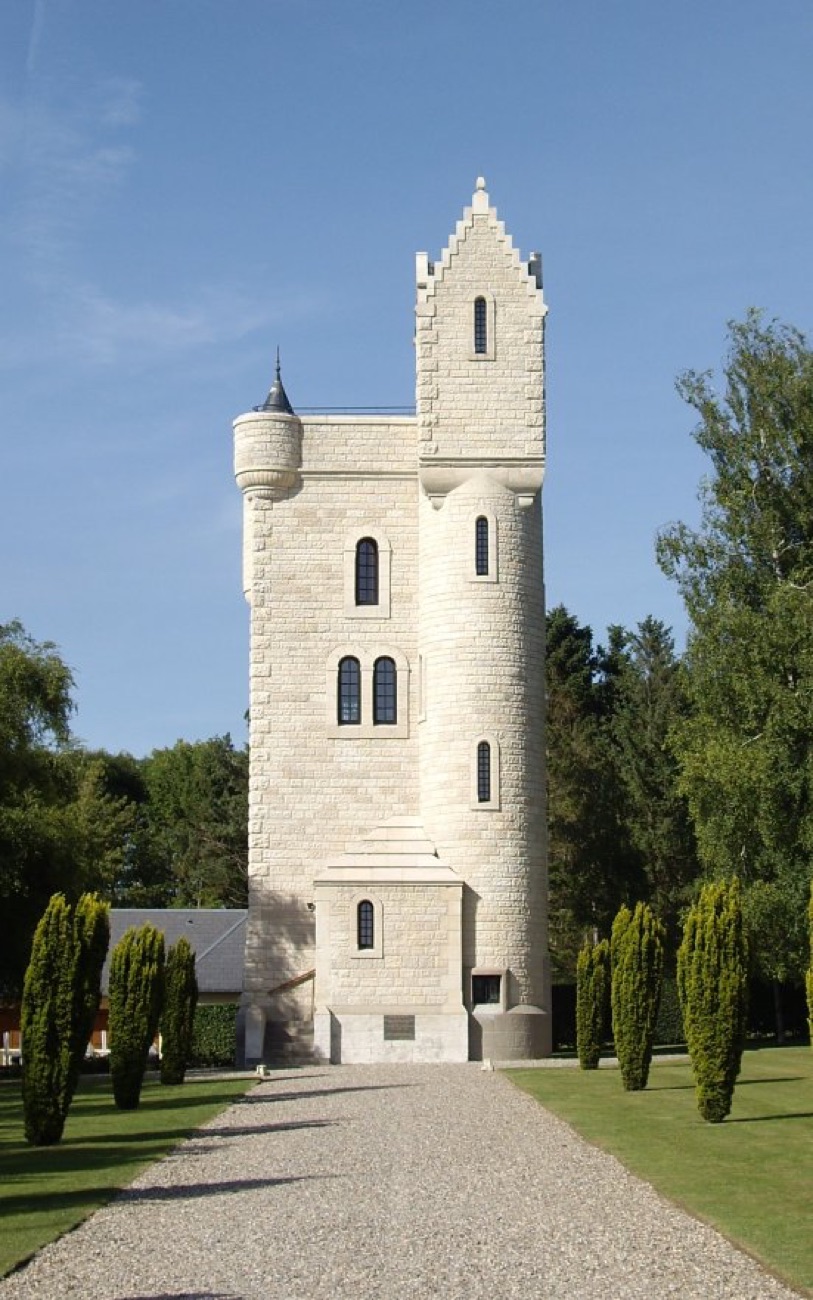 The Ulster Memorial Tower at Thiepval on the Somme, a replica of Helen's Tower