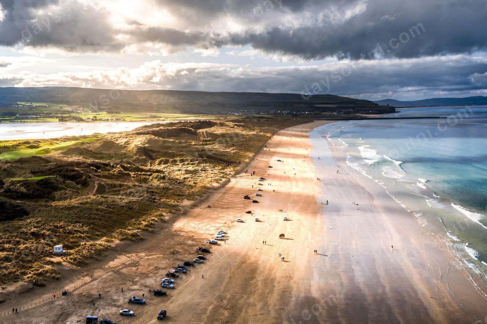 Two miles of sand at Portstewart Strand