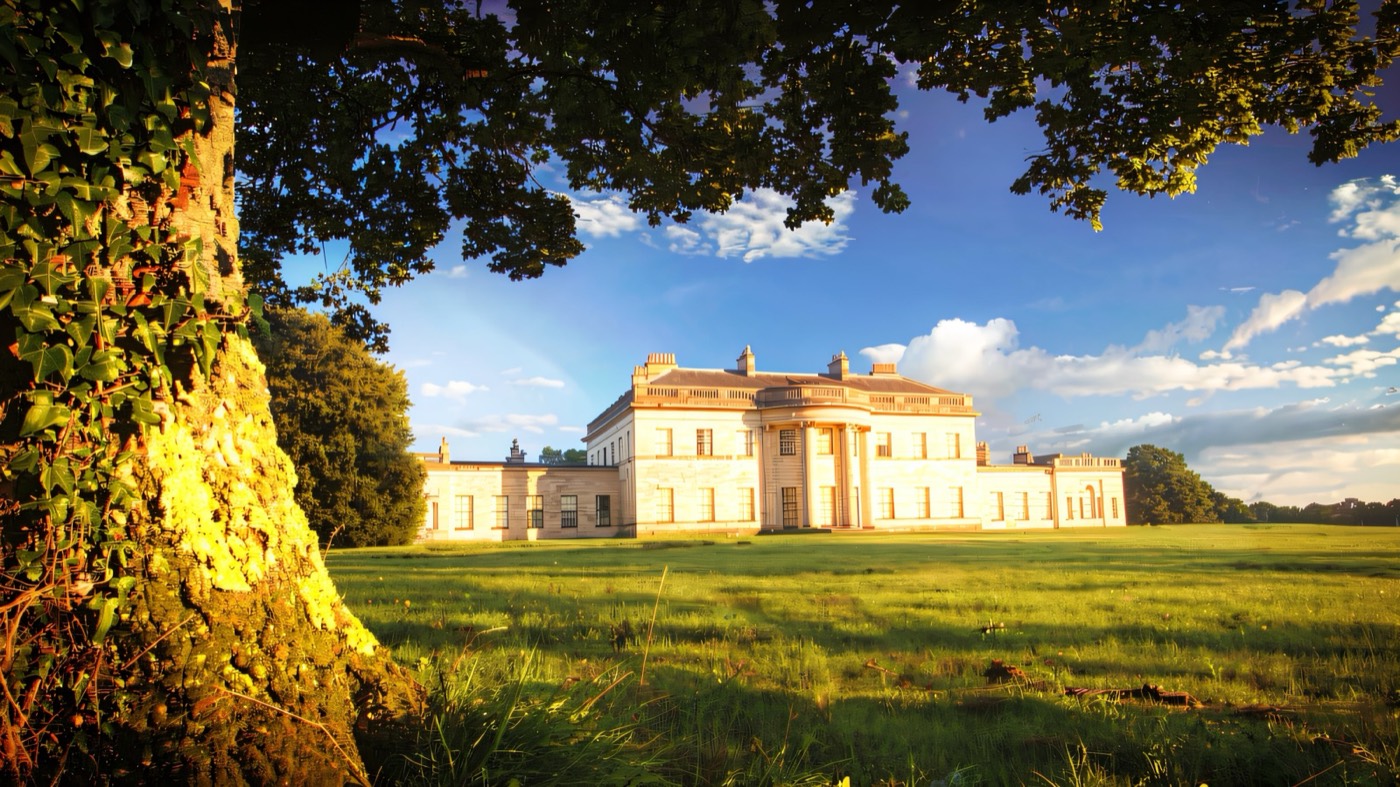 The neoclassical mansion at Castle Coole