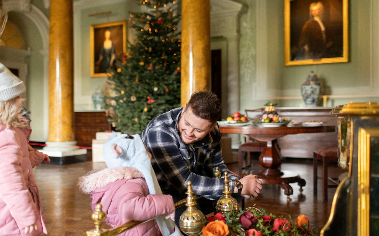 Castle Ward's Georgian mansion decorated for a Georgian Christmas