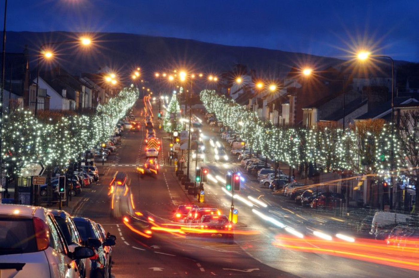 Cookstown main street lit up for Christmas