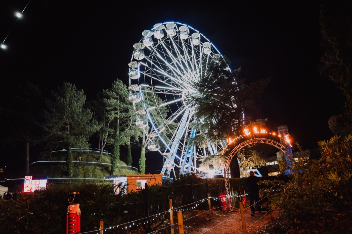 Antrim Castle Gardens illuminated in winter