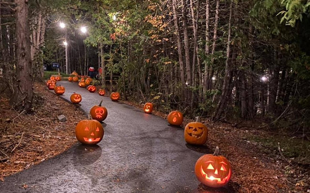 A lantern-lit Halloween community parade on the Causeway Coast