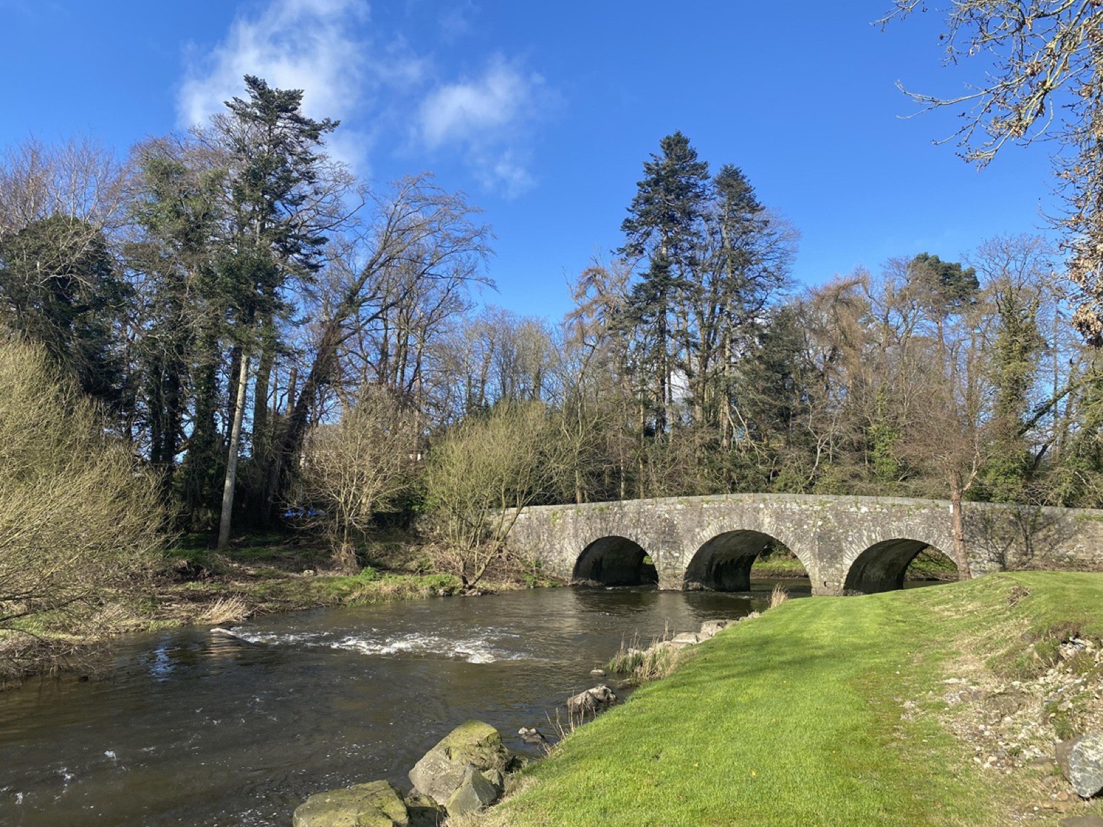 The stone bridge over the River Lagan at Dromore, County Down