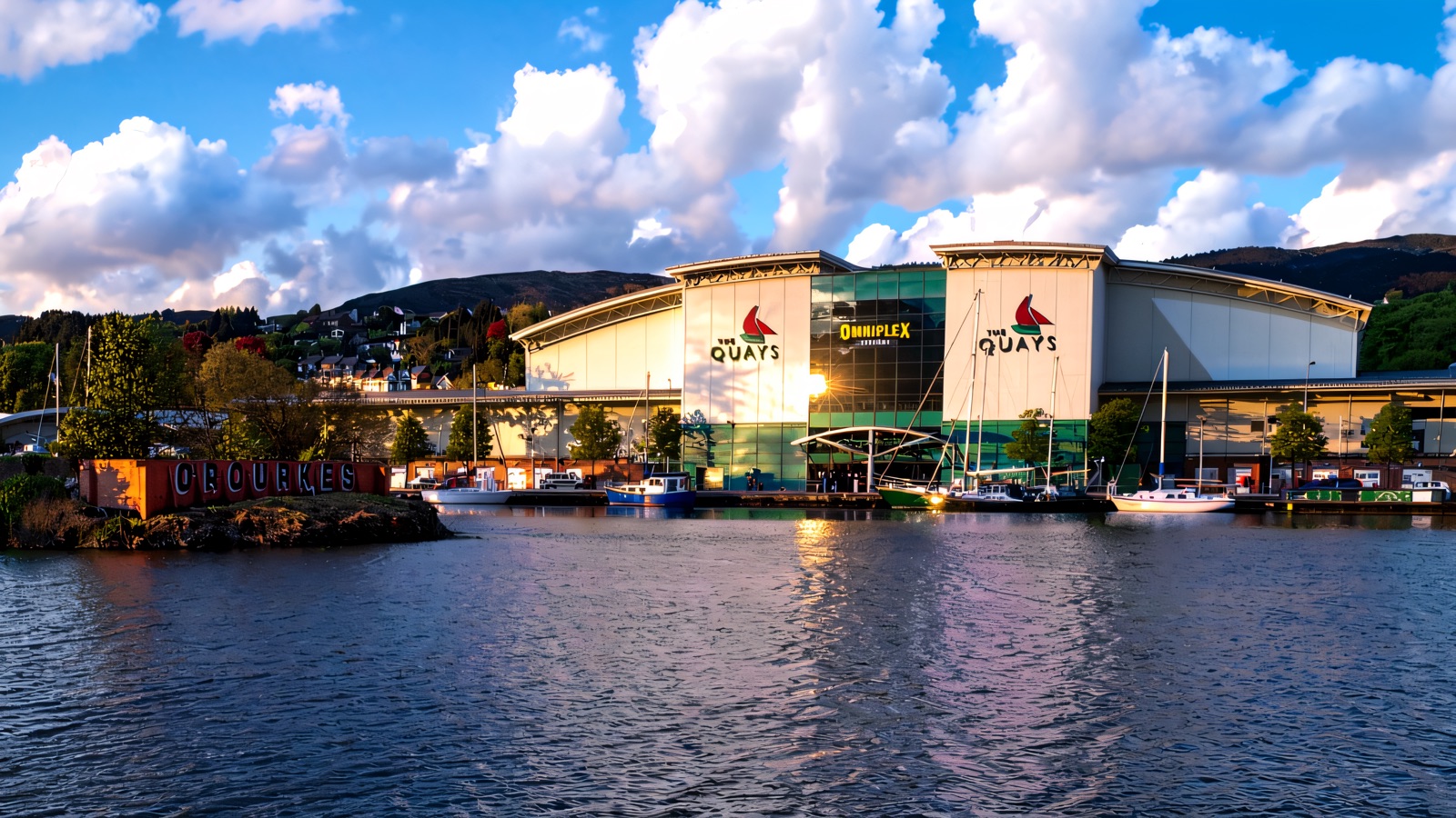 The Quays shopping centre on the canal at Newry