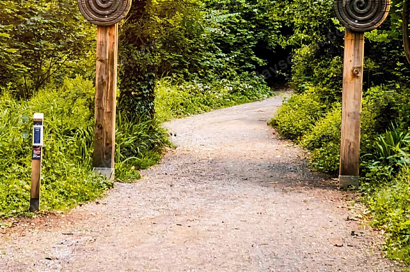 The carved archway at the entrance to the Giant's Lair, Slieve Gullion