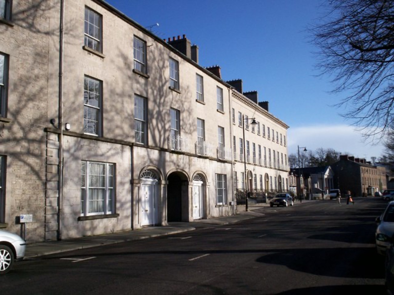 A Georgian terrace overlooking The Mall in Armagh